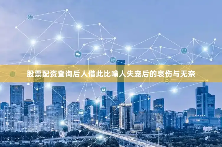股票配资查询后人借此比喻人失宠后的哀伤与无奈