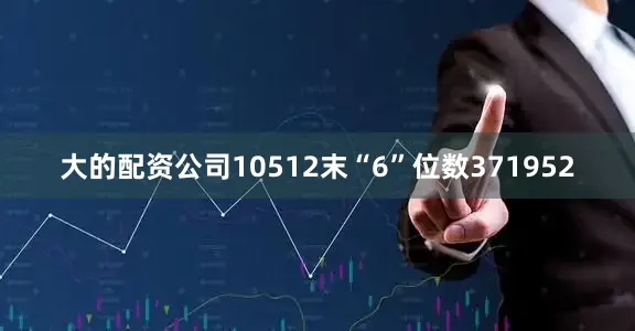 大的配资公司10512末“6”位数371952